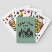 キャンプは私のセラピーおもしろいキャンパーのスローガン トランプ (裏面)