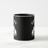 キャンプは私のセラピーおもしろいキャンパーのスローガン マグカップ (中央)