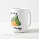 キャンプは私のセラピーかわいい コーヒーマグカップ (正面右)