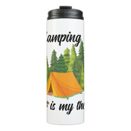 キャンプは私のセラピーかわいい タンブラー