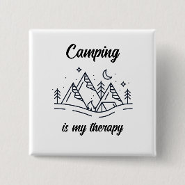 キャンプは私のセラピーシンプルの夏 缶バッジ