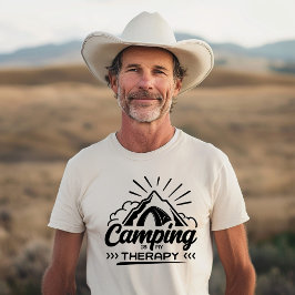 キャンプは私のセラピー Tシャツ