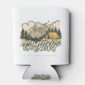 キャンプは私の大好きな言葉だ 缶クーラー (裏面)