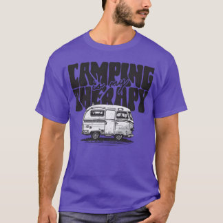 キャンプは私の療法面白い格言 Tシャツ