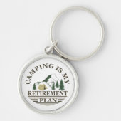 キャンプは私の退職計画おもしろい退職しただ キーホルダー (正面)