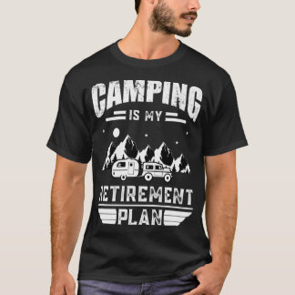 キャンプは私の退職計画サマーキャンピングヴィンタ Tシャツ