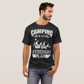 キャンプは私の退職計画サマーキャンピングヴィンタ Tシャツ (正面フル)