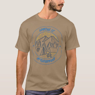 キャンプは私の遊び場 スター レトロ Tシャツ