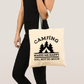 キャンプは私を幸せにする トートバッグ (正面(商品))