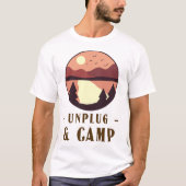 キャンプへ行こう デジタル断捨離キャンプ Tシャツ (正面)