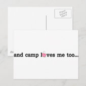 キャンプも君を愛してる…... ポストカード (正面/裏面)