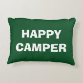 キャンプやRVing用ハッピーキャンパー装飾用クッション アクセントクッション (裏面)
