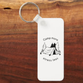 キャンプより多くのストレスを削減 キーホルダー (正面)