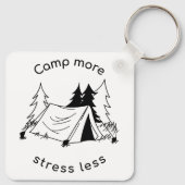 キャンプより多くのストレスを削減 キーホルダー (裏面)