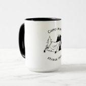 キャンプより多くのストレスを削減 マグカップ (正面左)