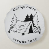 キャンプより多くのストレスを削減 ラウンドクッション (裏面)