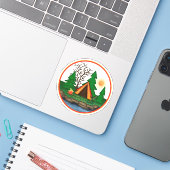 キャンプより心配のないテントのインスピレーションアウトドア シール (ノートパソコンとiPhone)