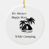 キャンプをいつも楽しい時間 セラミックオーナメント (裏面)