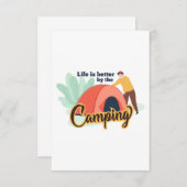 キャンプをすれば、キャンプの方が暮らしが良い サンキューカード (正面/裏面)