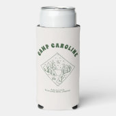 キャンプをテーマにしたカスタムの花嫁お披露目パーティー スリム缶クーラー (Seltzer正面)