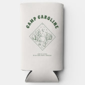 キャンプをテーマにしたカスタムの花嫁お披露目パーティー スリム缶クーラー (正面)