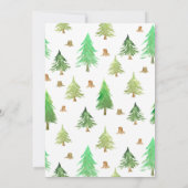 キャンプをテーマにしたパーティー – バッジ&アイコン 招待状 (裏面)