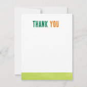 キャンプをテーマにした感謝カード サンキューカード (裏面)