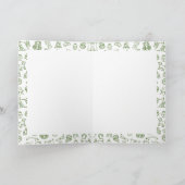 キャンプをテーマにした自然愛好家の誕生日カード カード (内部)