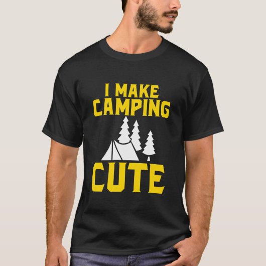 キャンプを可愛くする少年 Tシャツ (正面)
