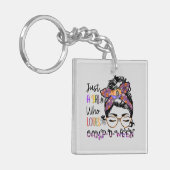 キャンプを愛する女の子 |ハロウィーンキャンプ キーホルダー (正面左)