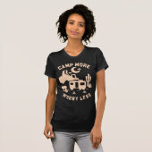 キャンプを楽しんで心配事を忘れるキャンプリトリート Tシャツ (正面フル)