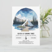 キャンプアウトアンダーザスターライトスカイ誕生日 招待状 (スタンド正面)