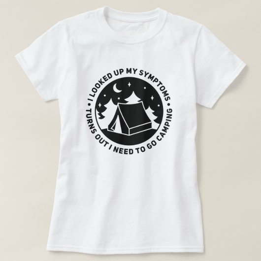 キャンプアウトドアアドベンチャーTシャツ Tシャツ (デザイン正面)