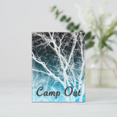 キャンプアウトパーティー:幽霊ツリー インビテーションポストカード (スタンド正面)