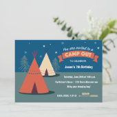 キャンプアウトパーティー 招待状 (スタンド正面)