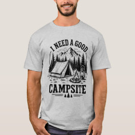 キャンプアドベンチャー 山キャンプギフト ヴィンテージ Tシャツ