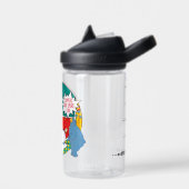 キャンプアポップ・アートのート ウォーターボトル (左面)