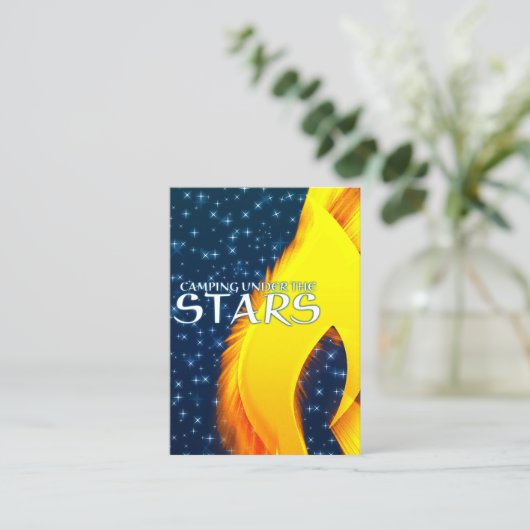 キャンプアンダーザスタースインとキャンプファイア 名刺 (スタンド正面)