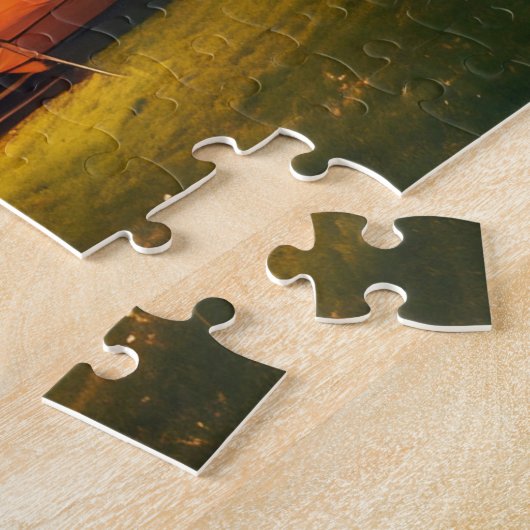 キャンプアートマウンテンンズキャンプサイト2フォトパズルズインテ ジグソーパズル (側面)