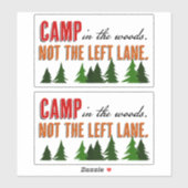 キャンプインザウッズNot the離れ Lane シール (シート)