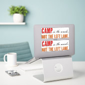 キャンプインザウッズNot the離れ Lane シール (デスク上のノートパソコン)