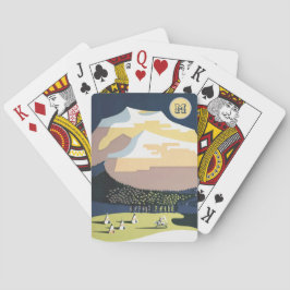 キャンプインモノグラムのマウンテンイラストレーション トランプ