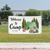 キャンプウェパーソナライズされたルカム 横断幕 (インサイチュ)