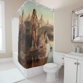 キャンプウォーターフォーキャンプバイシャルルマリオンラッセル シャワーカーテン (インサイチュ)