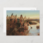 キャンプウォーターフォーキャンプバイシャルルマリオンラッセル ポストカード (正面/裏面)