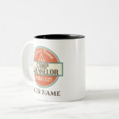 キャンプカウンセパーソナライズされたラー ツートーンマグカップ (正面左)