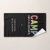 キャンプカウンセパーソナライズされたルギフト ハンドタオル (ハンドタオル)