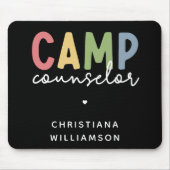 キャンプカウンセパーソナライズされたルギフト マウスパッド (正面)