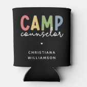 キャンプカウンセパーソナライズされたルギフト 缶クーラー (裏面)