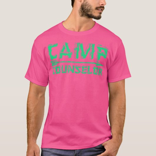 キャンプカウンセラーのキャンプ Tシャツ (正面)